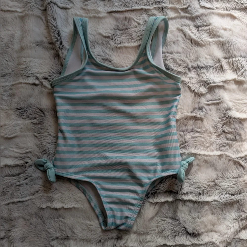 Wonder Nation White and Mint Swimsuit